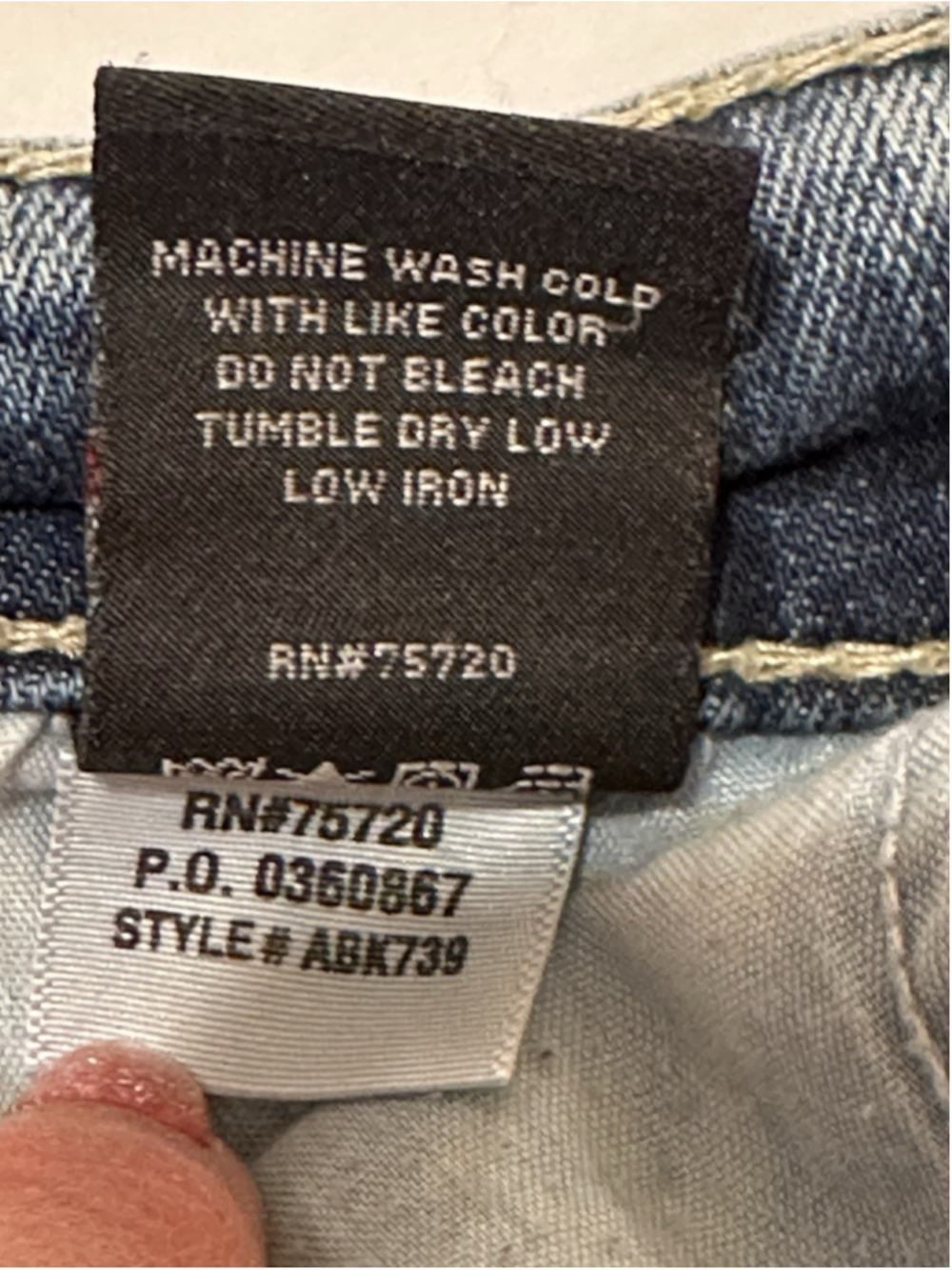 BKE Payton Denim Jeans Low Rise Womens 29R (29X 31.5) Blue Distressed Western - Picture 15 of 16